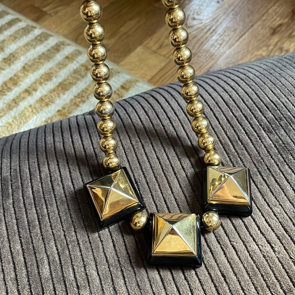 Neo Gold Block Necklace - Picture 3 of 4